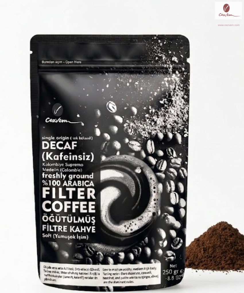 DECAF Kafeinsiz Kolombiya Supremo Medellin 250 g