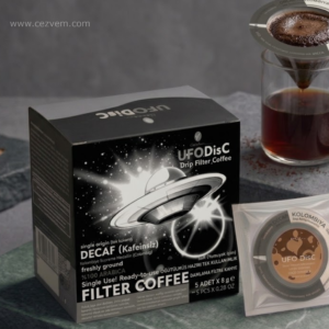 UFODisC Drip DECAF Kafeinsiz Kolombiya Supremo Medellin 5 Adet Kutu